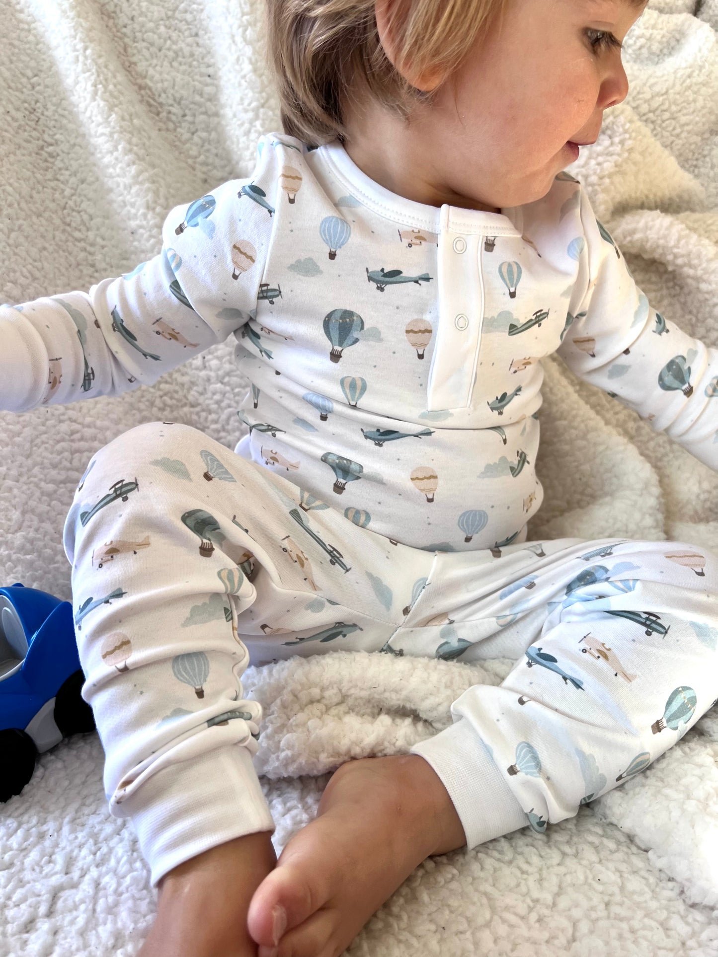 Little Airplanes Long Pajama Set