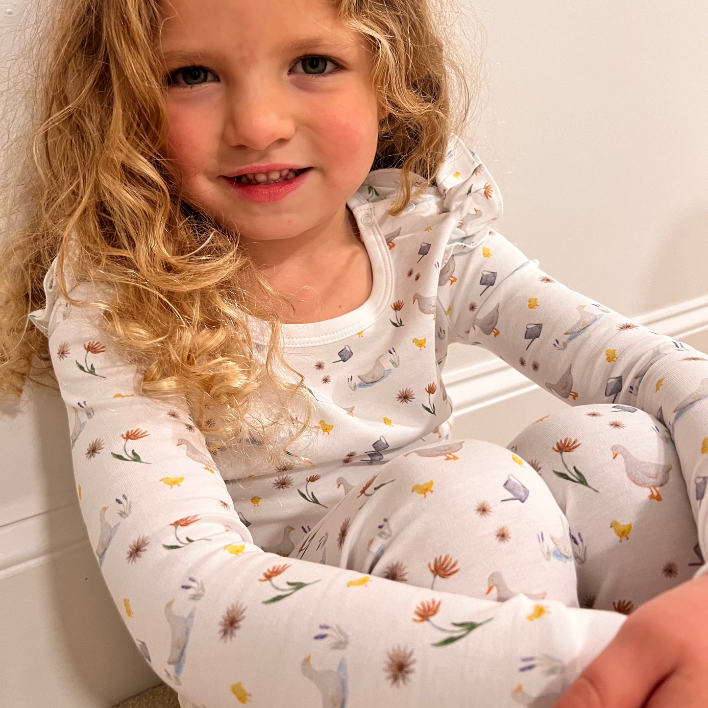Ducks and Ducklings Long Pajama Set