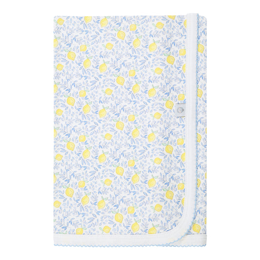 Lemons Pima Cotton Baby Blanket