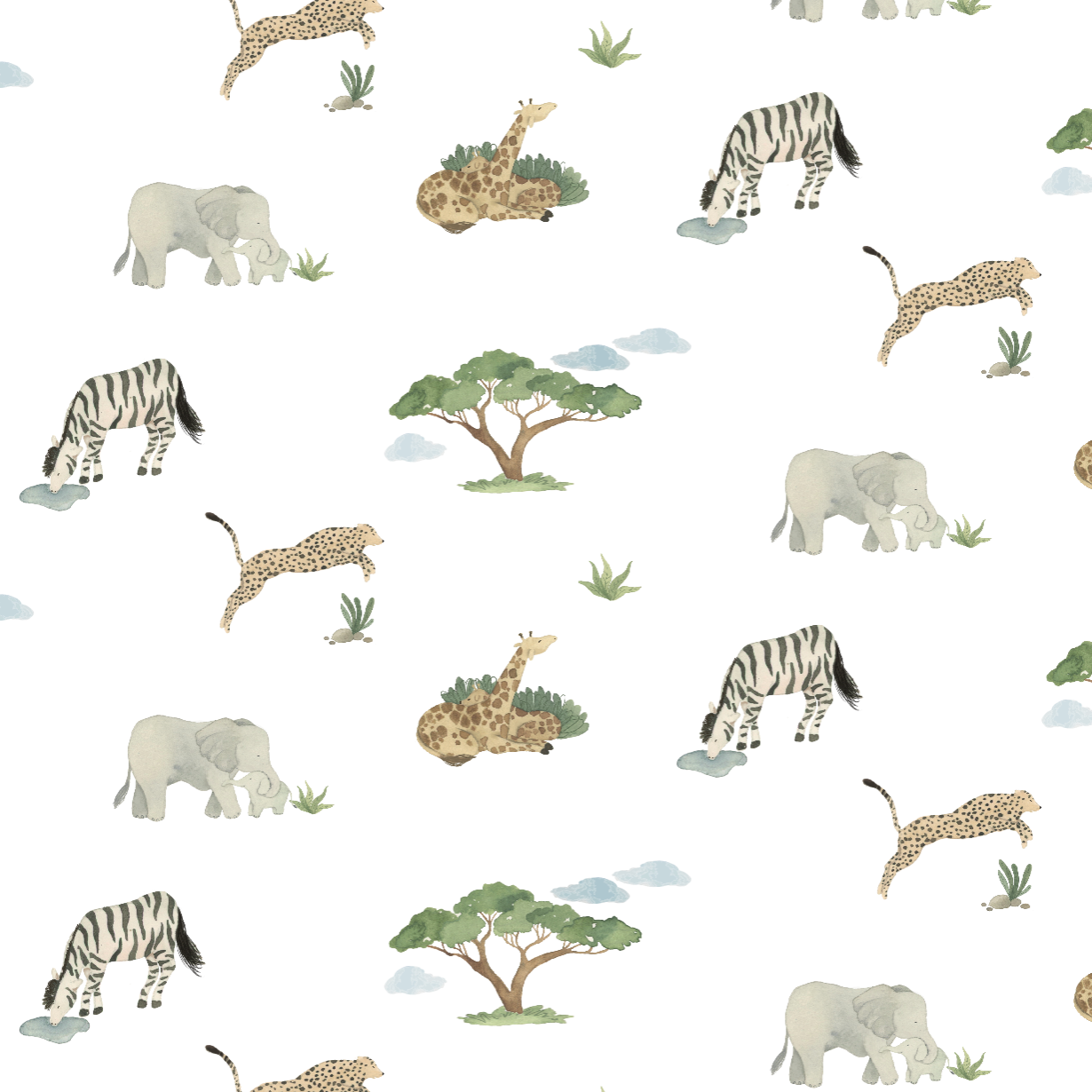 Savana Pima Cotton Baby One-Piece Pajamas