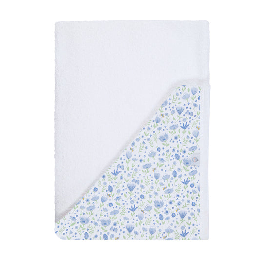 Blue Flowers Hooded Towel