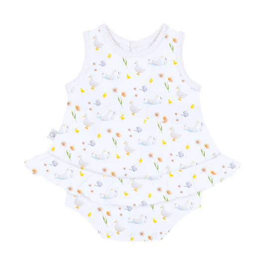 Ducks and duckling's baby dress