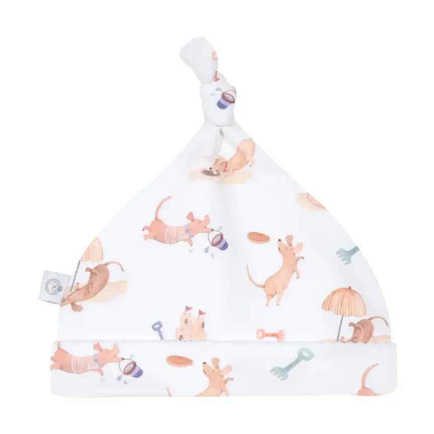 Beach Dogs Pima Cotton Newborn Hat