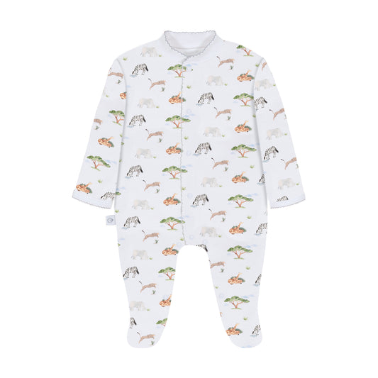 Savana Pima Cotton Baby One-Piece Pajamas